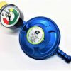 Butane Screw On regulator with Gauge