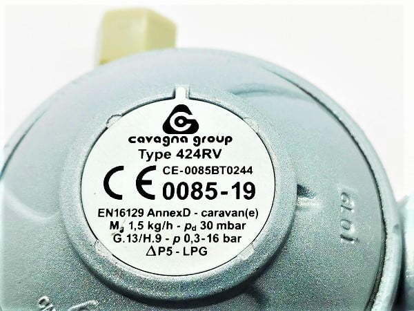 Bulkhead Gas Regulator - 8mm, Straight - Image 2
